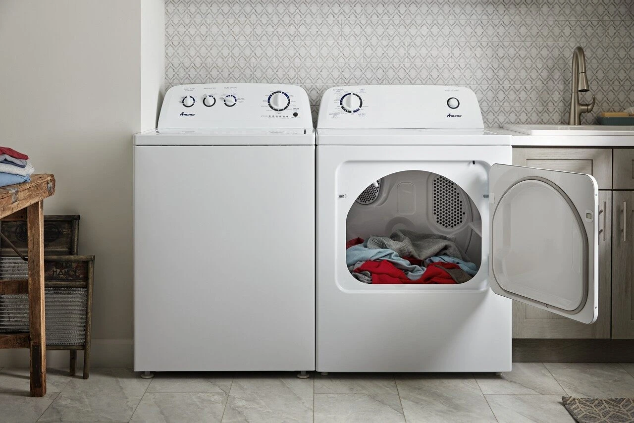 Modern apartment with washer and dryer